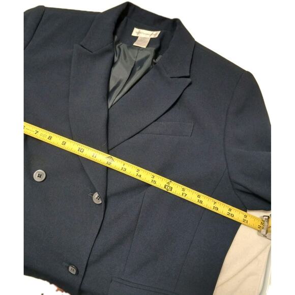 Worthington Blazer Power Jacket 14P Black Business Career Office Workwear Luxury - Picture 9 of 16